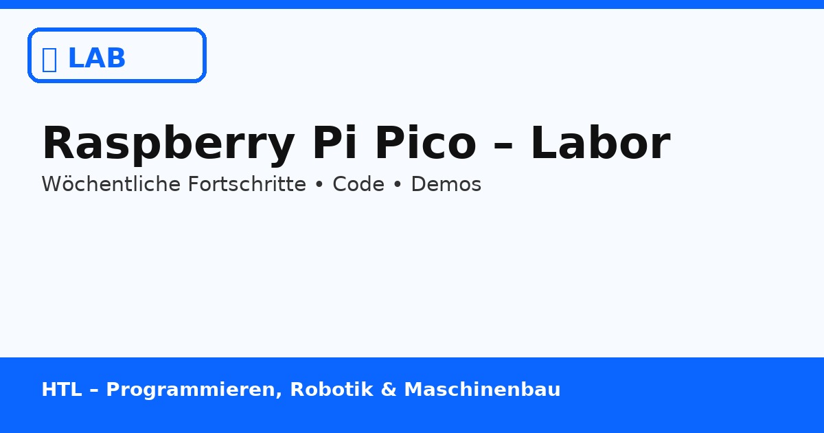 Vorschau Labor Raspberry Pi Pico